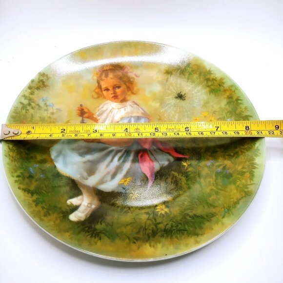 Reco Collectors Plate 3rd Issue Little Miss Muffet Painted John McClelland 1981 - Picture 10 of 11
